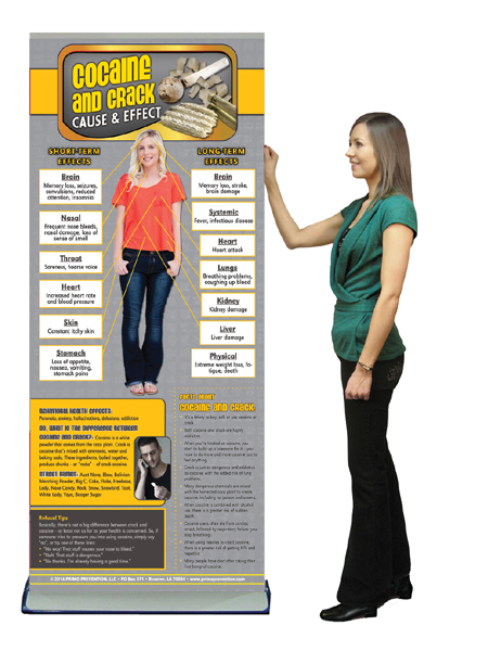 C&E Cocaine & Crack Retractable Banner w/Stand