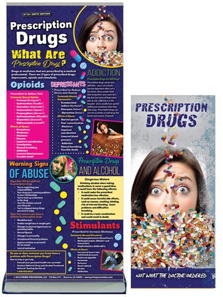 Prescription Drugs Retractable Banner Package