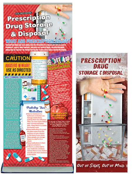 Prescription Drug Storage & Disposal Retractable Banner Package