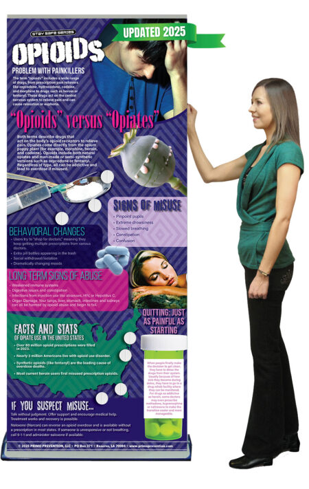 Opioids Retractable Banner w/Stand