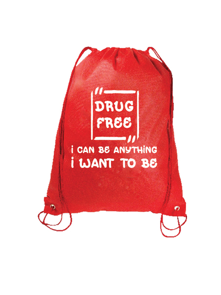 Like Me, I'm Drug Free Drawstring Backpack
