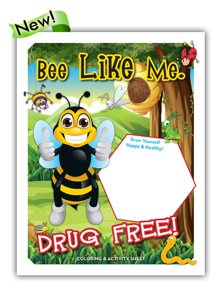 Bee Like Me. Drug Free! Activity Sheet