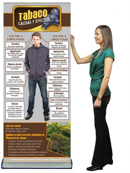 *SPANISH* Cause & Effect Tobacco Prevention Retractable Banner
