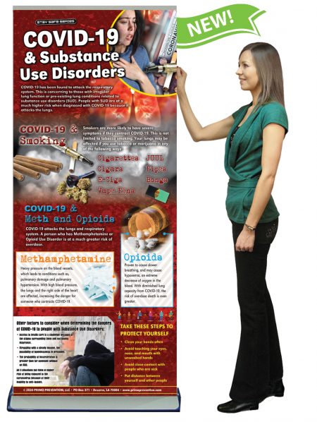 COVID-19 & Substance Use Disorders Presentation Banner w/Stand