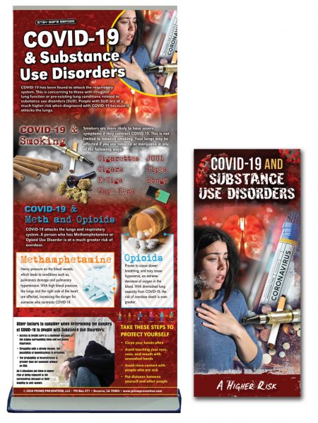 COVID-19 & Substance Use Disorders Retractable Banner & Pamphlet Package