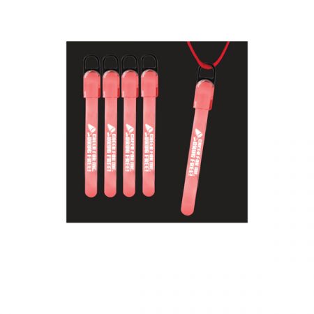 Cheer For Me, I Am Drug Free 4 inch Glow Stick