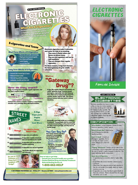 Electronic Cigarette Retractable Banner, Pamphlet & Rack Card Package