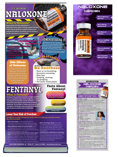 Naloxone (Narcan) Retractable Banner, Slide Guide & Rack Card Package