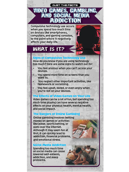 Just the Facts Rack Card: Video Games, Gambling & Social Media Addiction