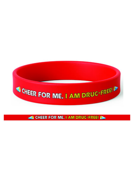 Cheer For Me Drug Free Silicone Wristband