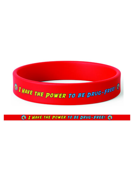 Power to Be Drug Free Silicone Wristband