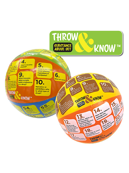 Substance Abuse Throw & Know™ Activity Ball Set (2)