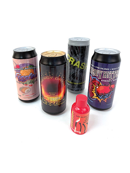 Power Down Energy Drinks Display