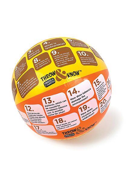 Tobacco and E-Cigarettes Throw & Know™ Activity Ball