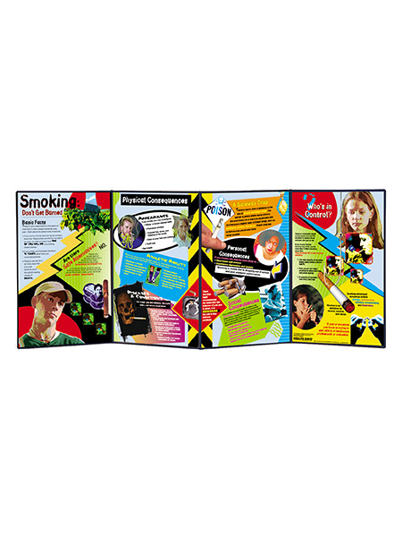 Smoking: Don't Get Burned Folding Display (4 Panel)